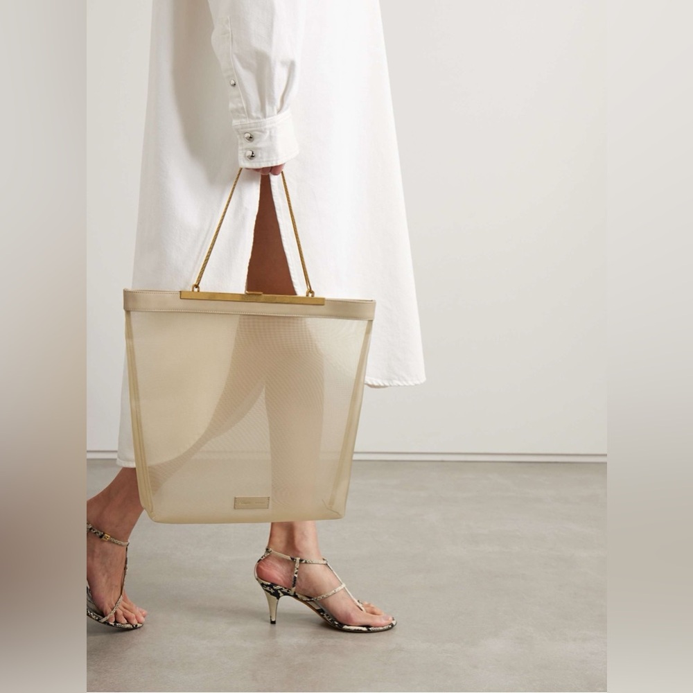 Khaite The Augusta Chain Tote - Beige